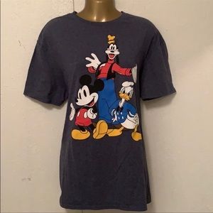Disney 3 Characters Womens T-Shirt Size: Large
